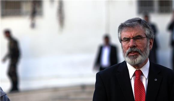 MIDEAST PALESTINIAN GERRY ADAMS DIPLOMACY