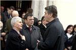 Premijer Milanović na božićnoj misi u Polju kod Dobrinja