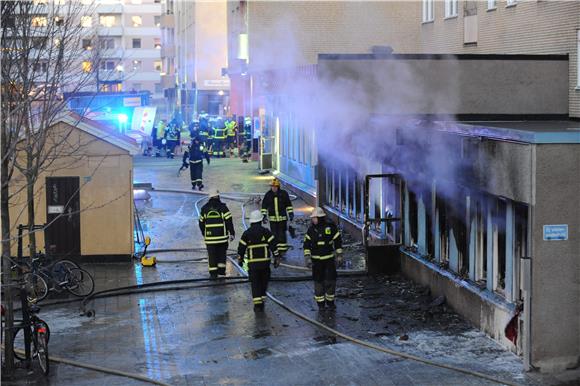 SWEDEN MOSQUE FIRE