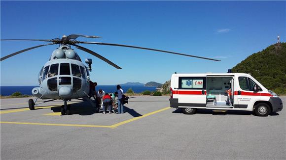 Vojnim helikopterom na Božić prevezen 500-ti pacijent u ovoj godini