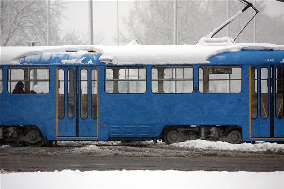 Snijeg u Zagrebu