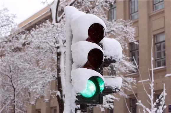 Snow impeding traffic in most of Croatia