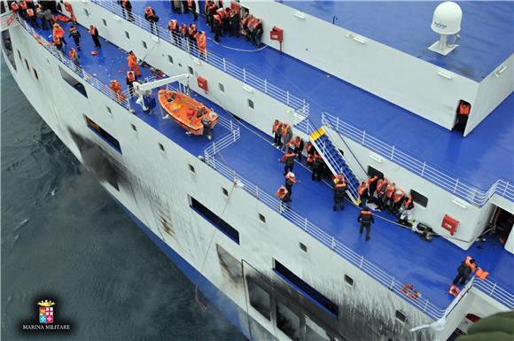 AT SEA GREECE ITALY FERRY ACCIDENT