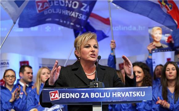 Kolinda Grabar Kitarović obratila se u stožeru