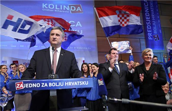 Kolinda Grabar Kitarović obratila se u stožeru