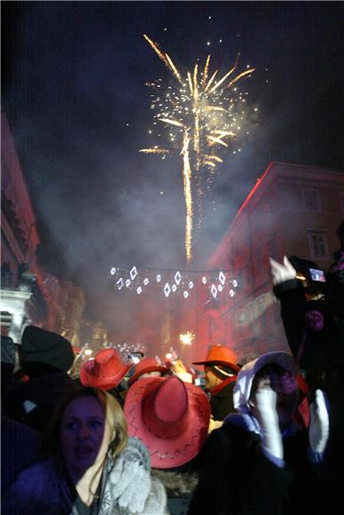 Doček Nove 2015. godine u Rijeci