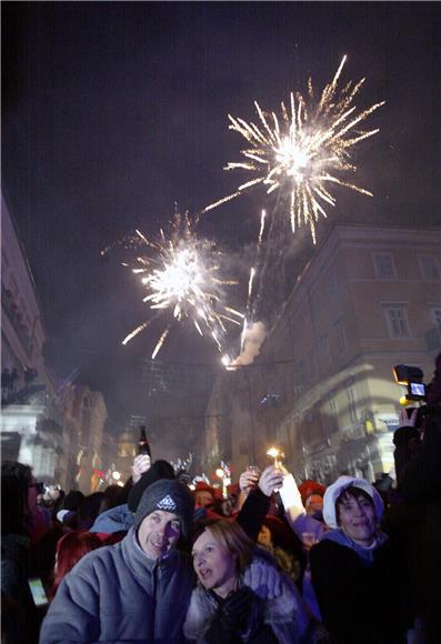 Doček Nove 2015. godine u Rijeci