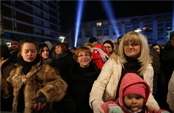 Doček Nove 2015. godine u Osijeku