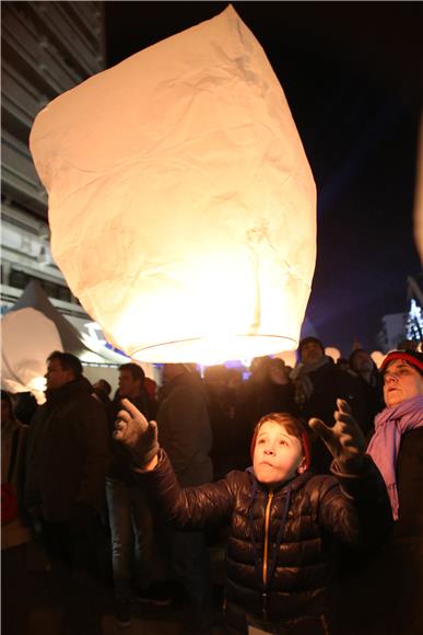 Doček Nove 2015. godine u Osijeku