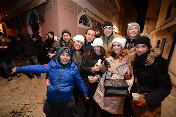 Doček Nove 2015. godine u Zadru