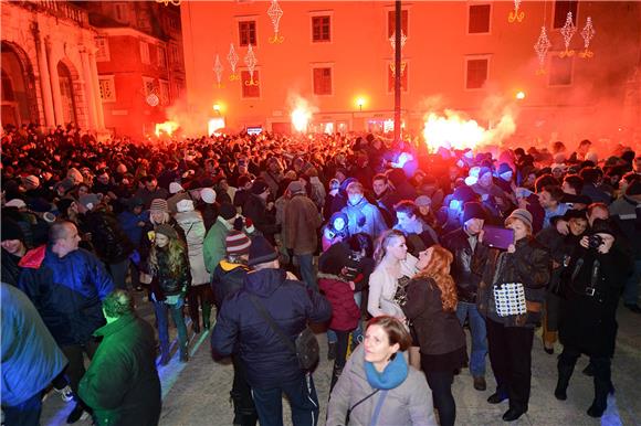 Doček Nove 2015. godine u Zadru