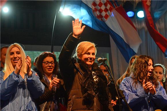 Zadar: predizborni skup Kolinde Grabar-Kitarović