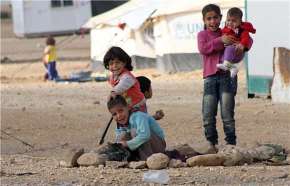 JORDAN SYRIA REFUGEES CAMP 