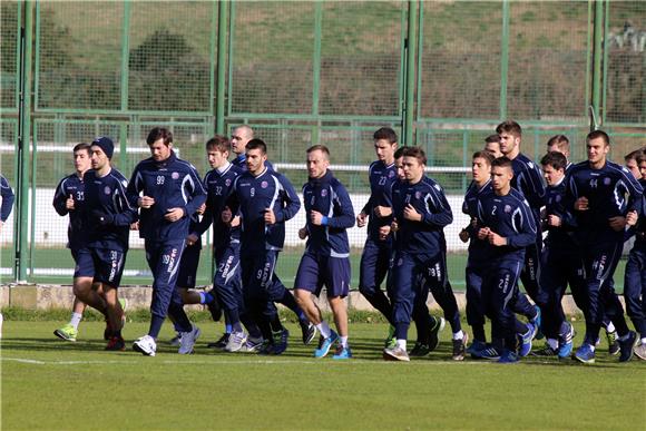 Prvi trening nogometaša Hajduka nakon zimske stanke