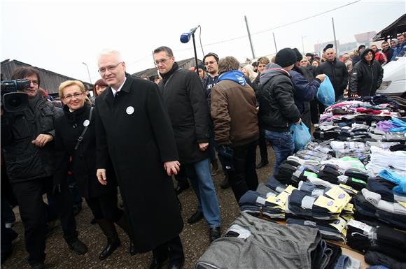 Predsjednički kandidat Ivo Josipović posjetio sajam u Velikoj Gorici