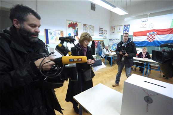 Vesna Pusić glasala na predsjedničkim izborima