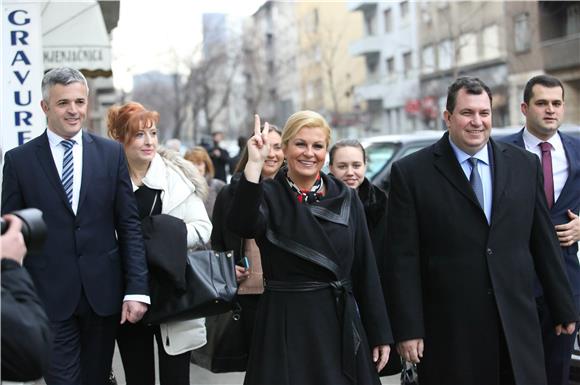 Kolinda Grabar Kitarović glasala na predsjedničkim izborima