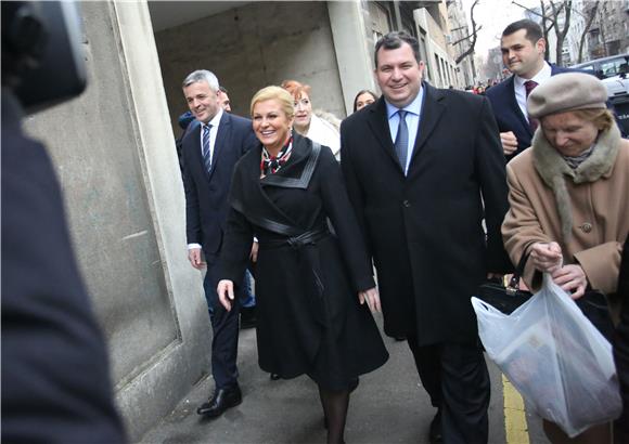 Kolinda Grabar Kitarović glasala na predsjedničkim izborima