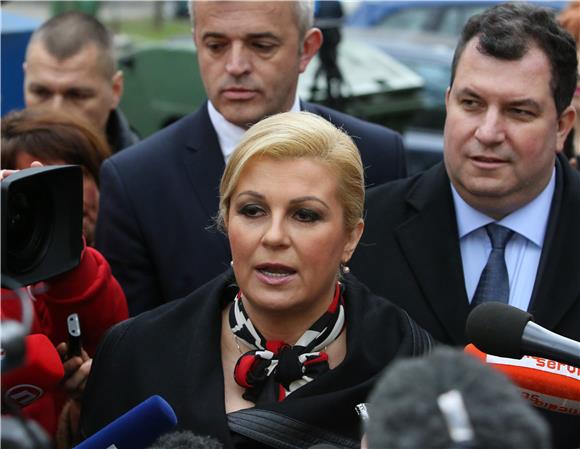 Kolinda Grabar Kitarović glasala na predsjedničkim izborima