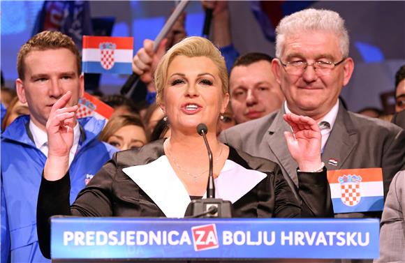 IZBORI Grabar Kitarović: Nema mjesta trijumfalizmu