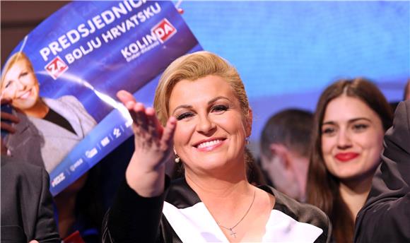 Stožer Kolinde Grabar Kitarović; Kitarović nova Predsjednica