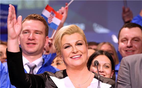 Stožer Kolinde Grabar Kitarović; Kitarović nova Predsjednica