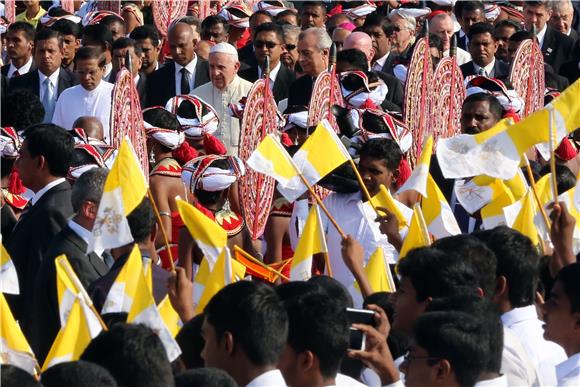 SRI LANKA POPE FRANCIS VISIT 