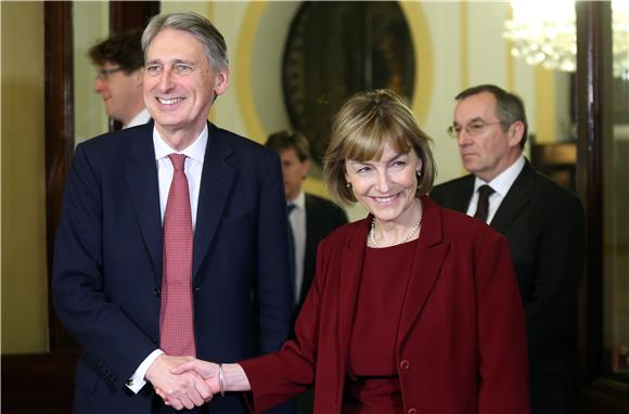 Ministrica Pusić primila britanskog kolegu Hammonda