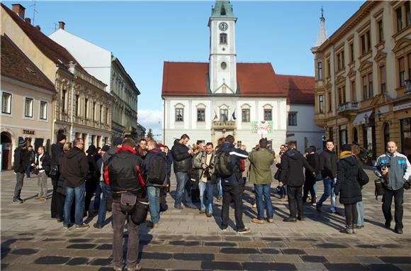 Prosvjed varaždinskih novinara protiv otkaza i sve težeg položaja