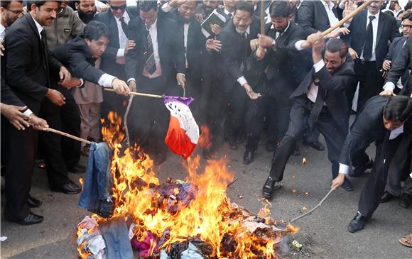 PAKISTAN PROTEST CHARLIE HEBDO