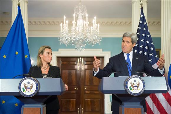 USA EU DIPLOMACY KERRY MOGHERINI