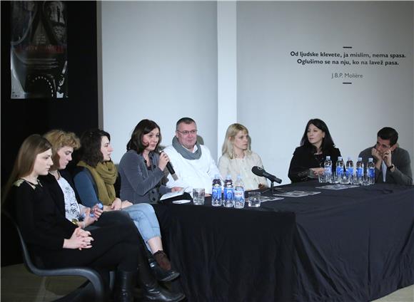 Konferencija za medije povodom premijere predstave Janje/ Kokoš/ Orao - Stoljeće jedne porodice u ZKM-u