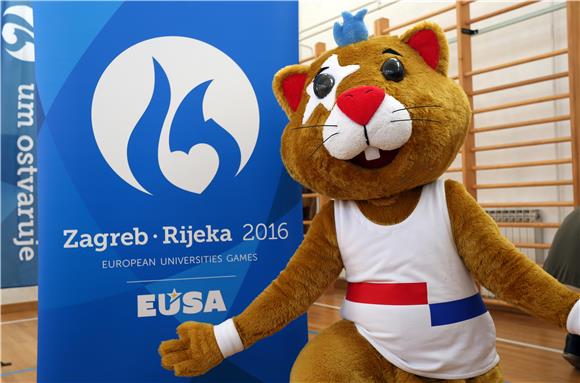 Hrčak službena maskota Europskih sveučilišnih igara Rijeka-Zagreb 2016