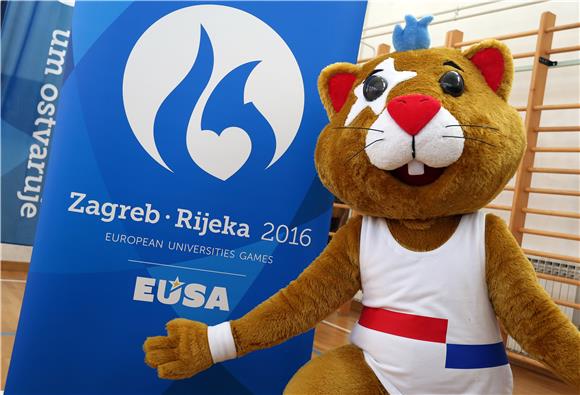 Hrčak službena maskota Europskih sveučilišnih igara Rijeka-Zagreb 2016