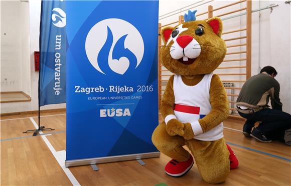 Hrčak službena maskota Europskih sveučilišnih igara Rijeka-Zagreb 2016