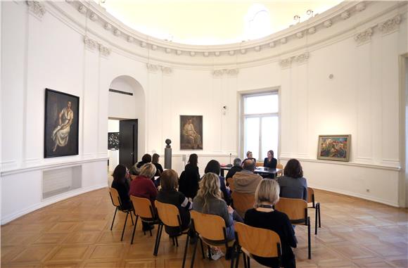 Konferencija za medije povodom izložbe 'Nove akvizicije Moderne galerije / 2009. - 2014. slike, skulpture, medalje...' 