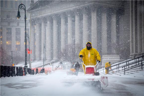 USA NEW YORK WINTER STORM