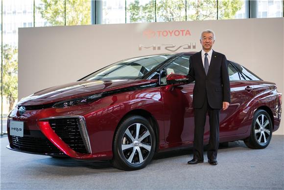 FILE JAPAN ECONOMY TOYOTA FUEL CELL VEHICLE MIRAI