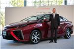 FILE JAPAN ECONOMY TOYOTA FUEL CELL VEHICLE MIRAI