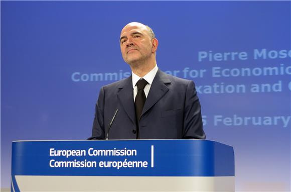 Croatia's budget gap somewhat better but far above target, Moscovici says