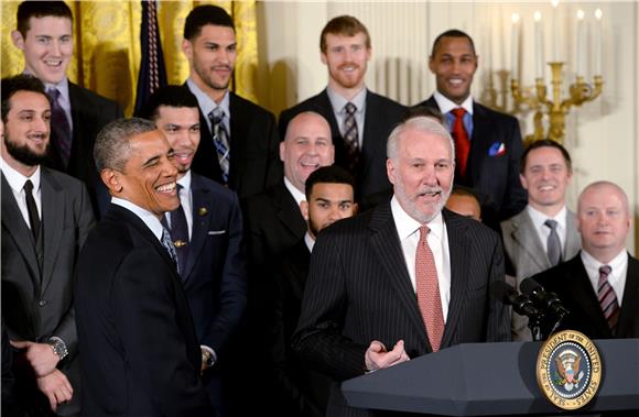 USA OBAMA NBA SPURS