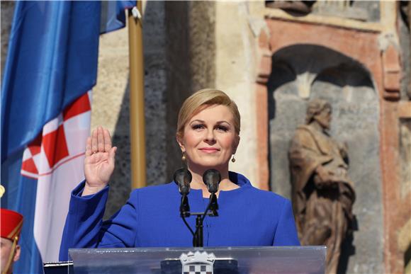 Kolinda Grabar-Kitarovic sworn in as fourth President of Croatia