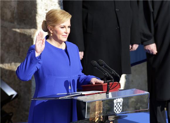 Kolinda Grabar Kitarovic sworn in as fourth president of Croatia