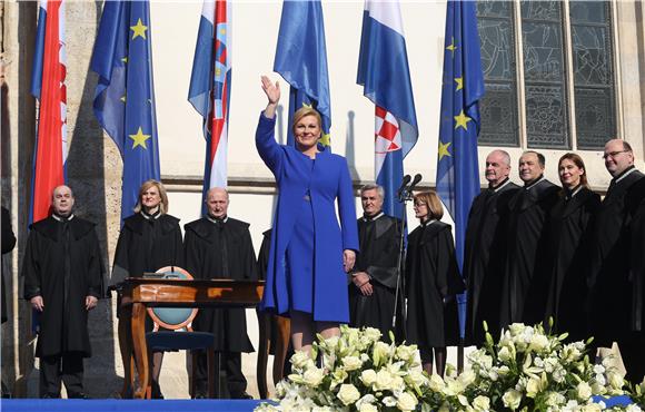 Kolinda Grabar Kitarovic sworn in as fourth president of Croatia