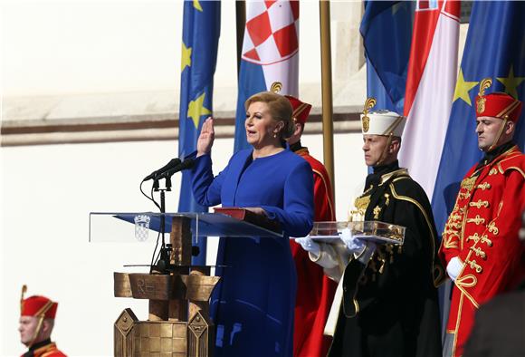 Kolinda Grabar Kitarovic sworn in as fourth president of Croatia