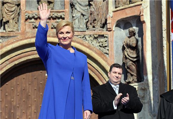 Kolinda Grabar Kitarovic sworn in as fourth president of Croatia