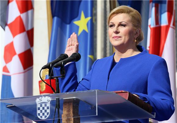 Kolinda Grabar Kitarovic sworn in as fourth president of Croatia