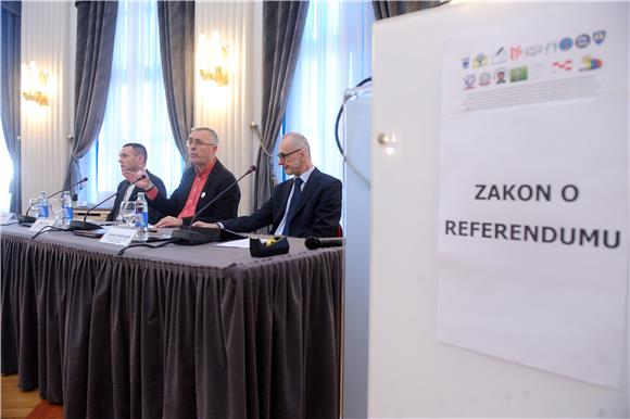 Tribina pod nazivom, Kakav Zakon o referendumu trebamo