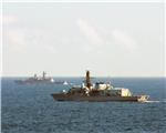 BRITAIN RUSSIAN WARSHIP SHADOWED