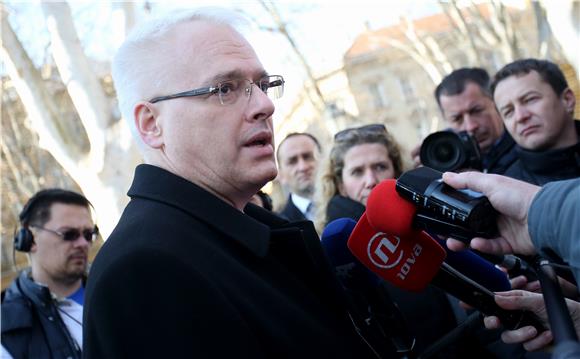 Posljednjeg dana mandata predsjednik Ivo Josipović dao je izjavu za medije